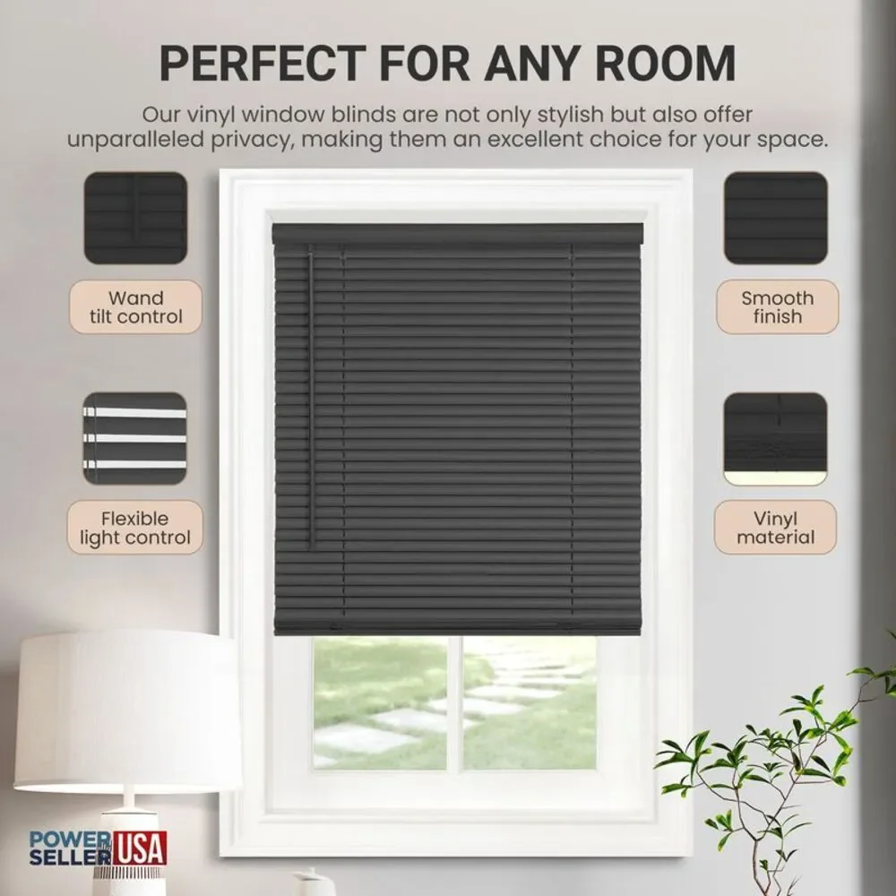 PowerSellerUSA Cordless Window Blinds, Privacy & Light Filtering 1